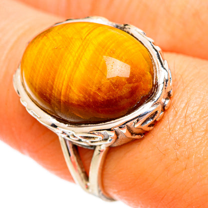 Tiger Eye Rings handcrafted by Ana Silver Co - RING111850