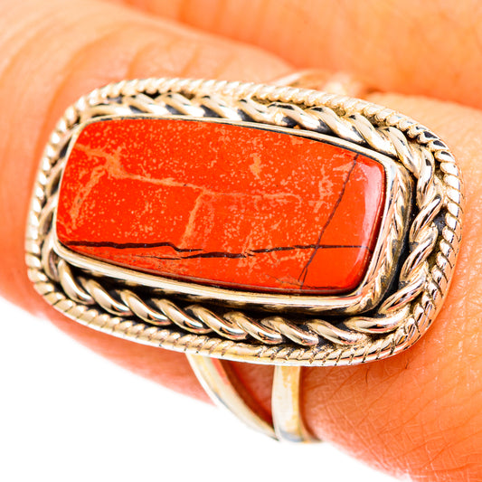 Red Jasper Rings handcrafted by Ana Silver Co - RING111851