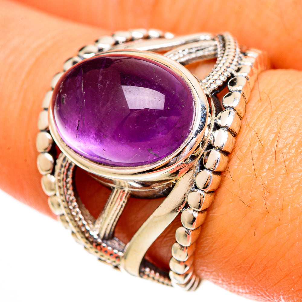 Amethyst Rings handcrafted by Ana Silver Co - RING111858
