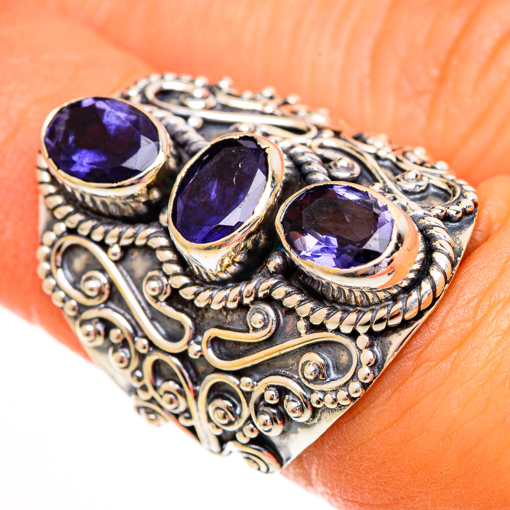 Violet Spinel Rings handcrafted by Ana Silver Co - RING111859