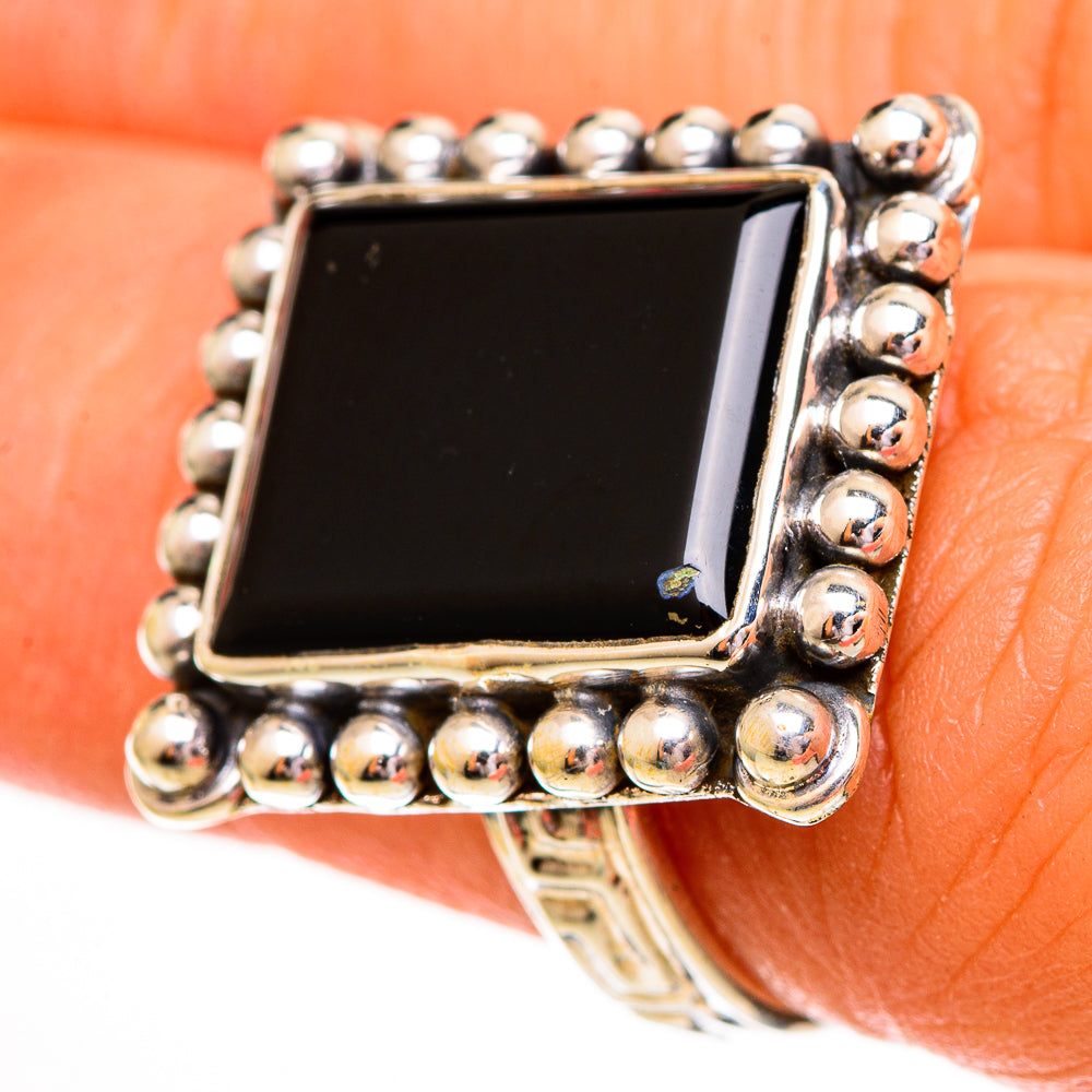 Black Onyx Rings handcrafted by Ana Silver Co - RING111860