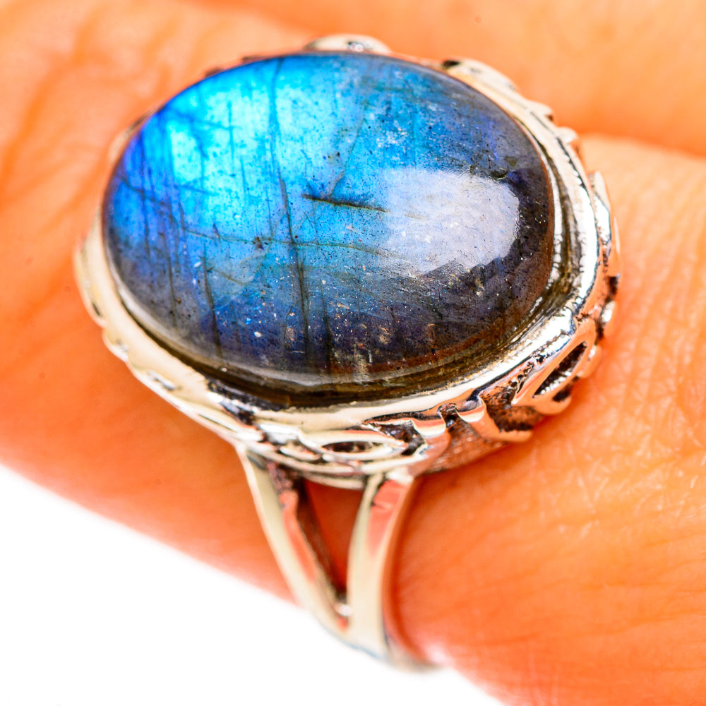 Labradorite Rings handcrafted by Ana Silver Co - RING111876