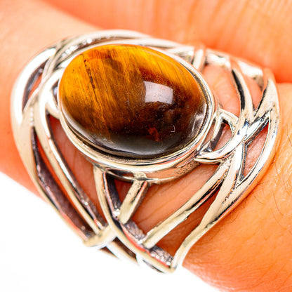 Tiger Eye Rings handcrafted by Ana Silver Co - RING111882