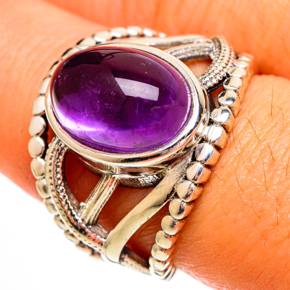 Amethyst Rings handcrafted by Ana Silver Co - RING111889