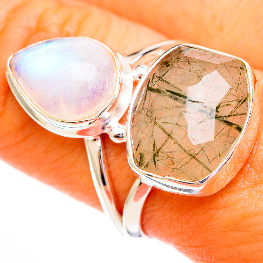 Tourmalinated Quartz Rings handcrafted by Ana Silver Co - RING111891