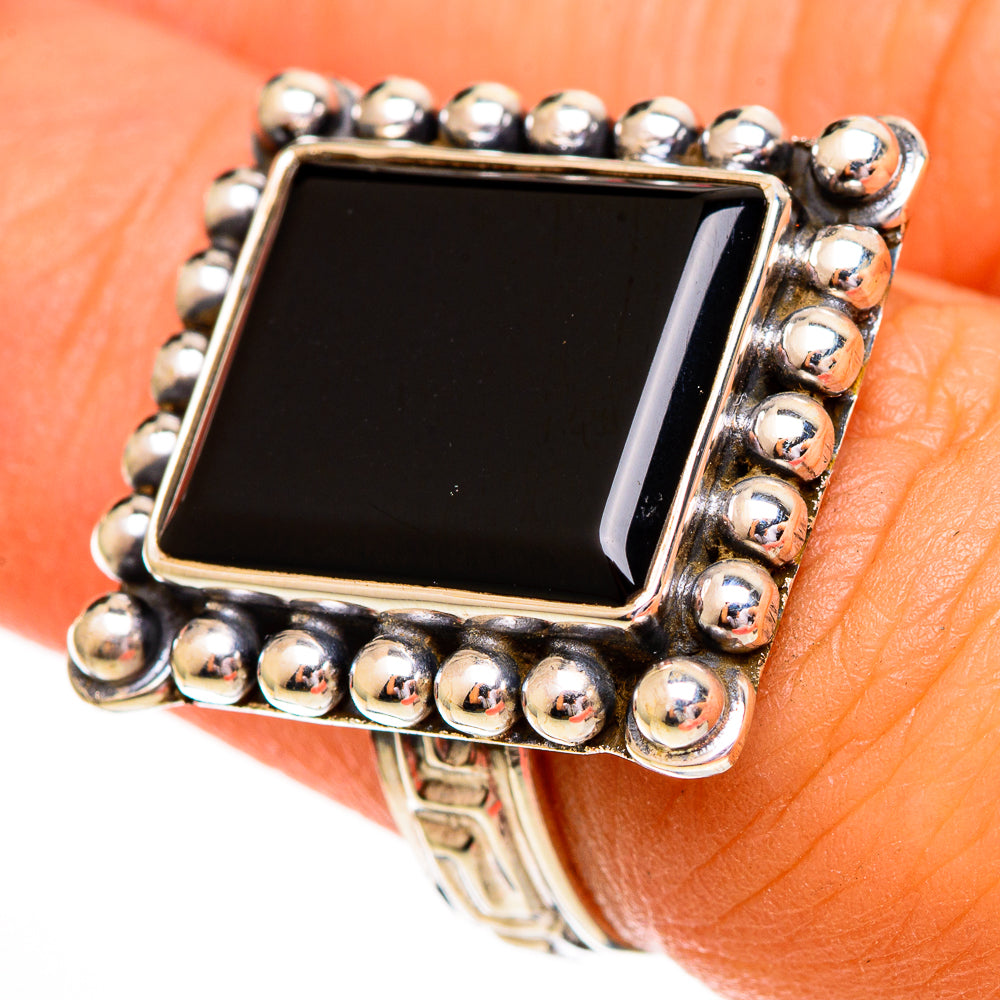 Black Onyx Rings handcrafted by Ana Silver Co - RING111892