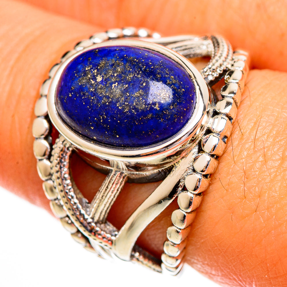 Lapis Lazuli Rings handcrafted by Ana Silver Co - RING111901
