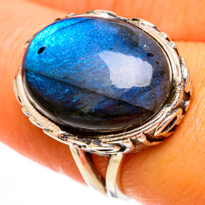 Labradorite Rings handcrafted by Ana Silver Co - RING111904