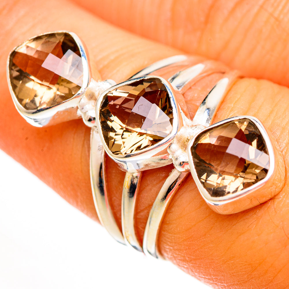 Smoky Quartz Rings handcrafted by Ana Silver Co - RING111909