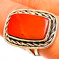 Mediterranean Red Coral Rings handcrafted by Ana Silver Co - RING111911