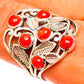 Mediterranean Red Coral Rings handcrafted by Ana Silver Co - RING111917