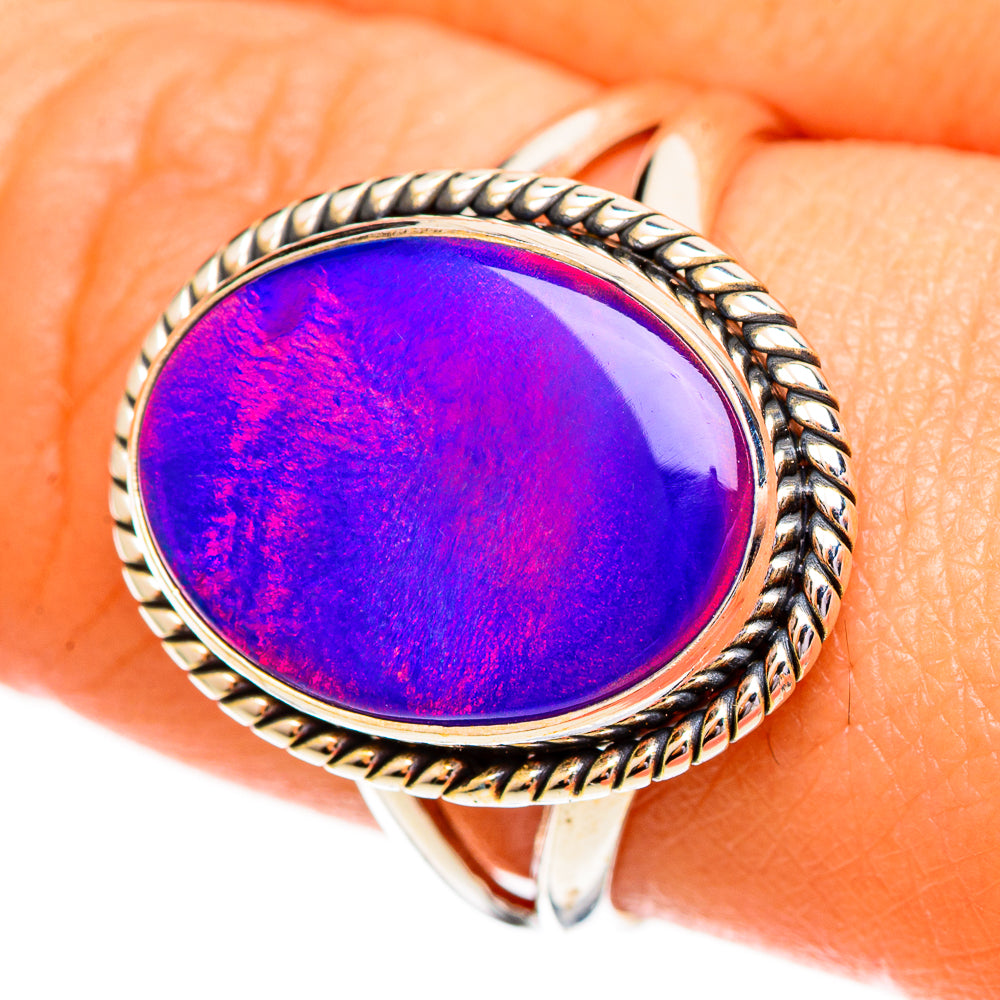 Aura Opal Rings handcrafted by Ana Silver Co - RING111918