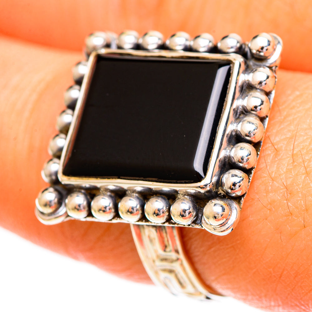 Black Onyx Rings handcrafted by Ana Silver Co - RING111922