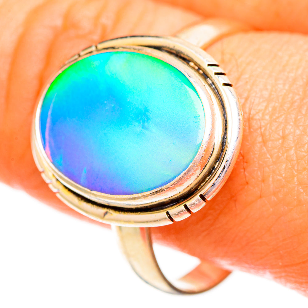 Aura Opal Rings handcrafted by Ana Silver Co - RING111933