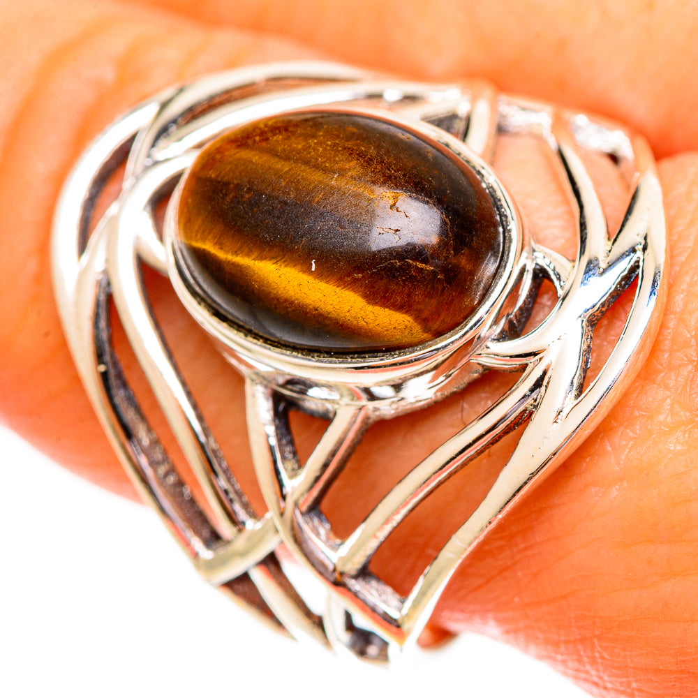 Tiger Eye Rings handcrafted by Ana Silver Co - RING111944
