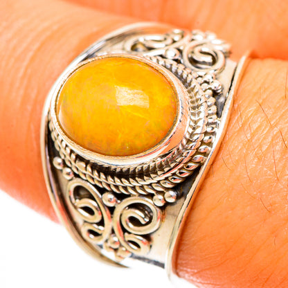 Ethiopian Opal Rings handcrafted by Ana Silver Co - RING111973