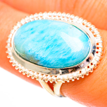 Larimar Rings handcrafted by Ana Silver Co - RING111975