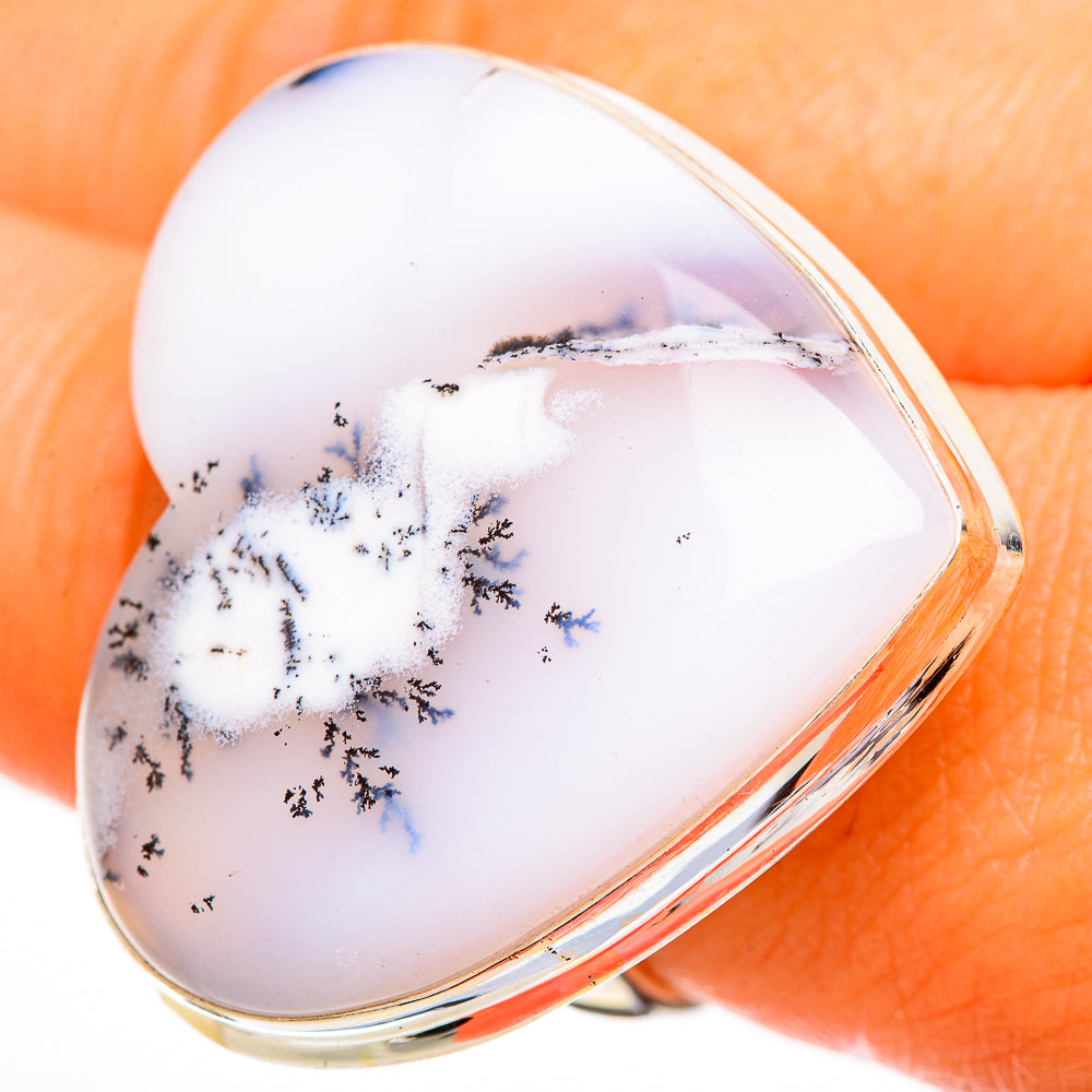 Dendritic Opal Rings handcrafted by Ana Silver Co - RING111984