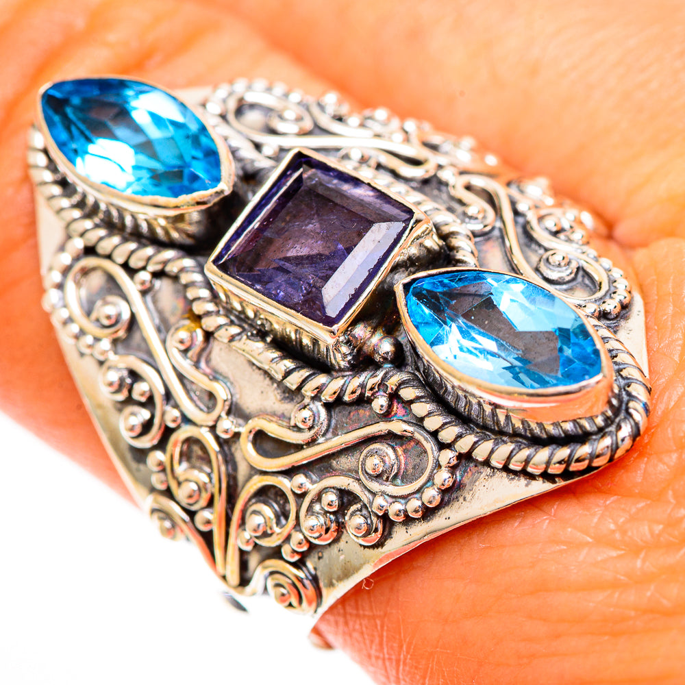 Violet Spinel Rings handcrafted by Ana Silver Co - RING111994