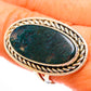 Green Moss Agate Rings handcrafted by Ana Silver Co - RING112001