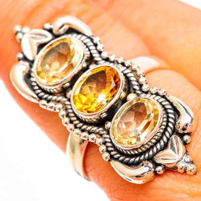 Citrine Rings handcrafted by Ana Silver Co - RING112011