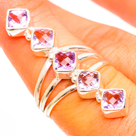 Kunzite Rings handcrafted by Ana Silver Co - RING112017