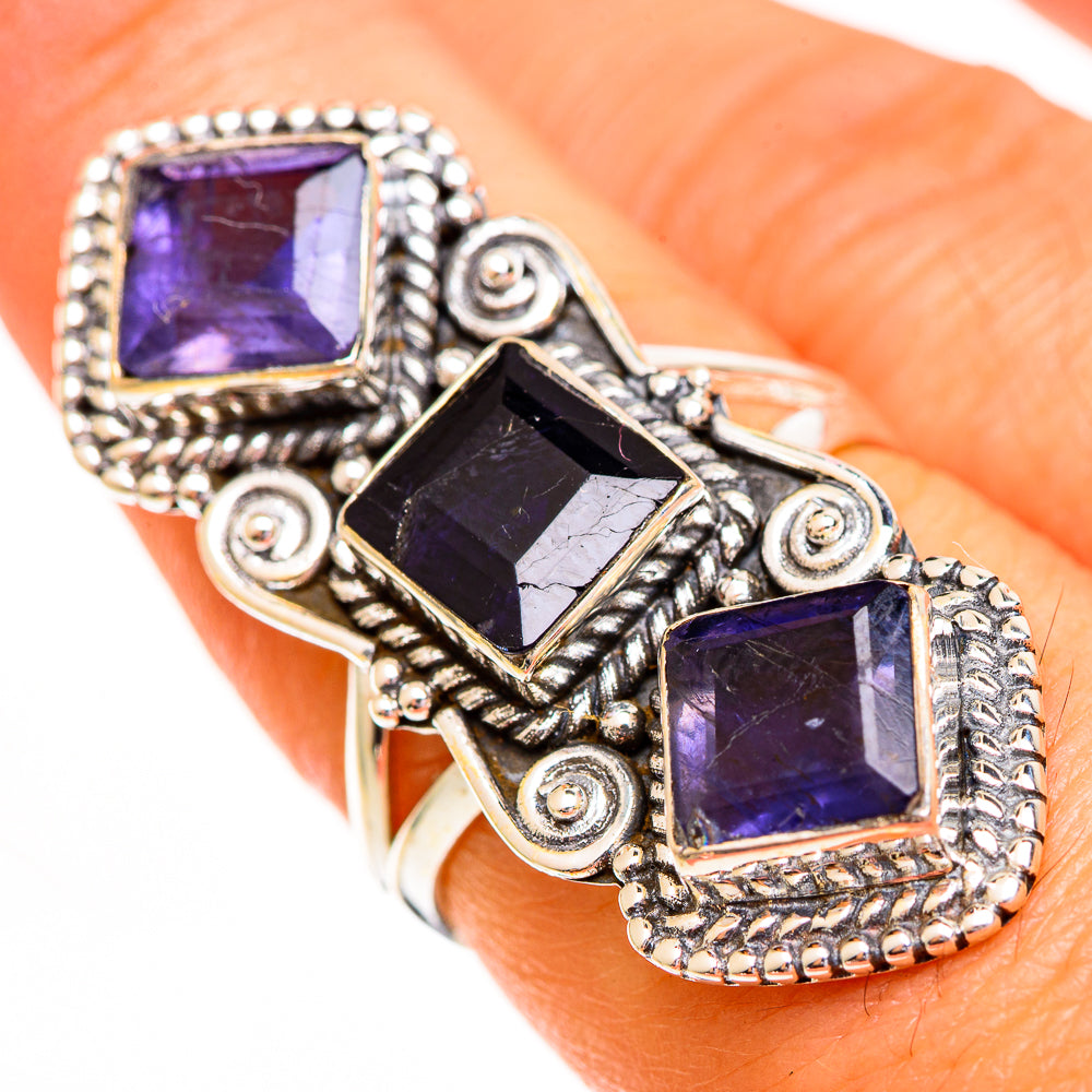 Violet Spinel Rings handcrafted by Ana Silver Co - RING112020