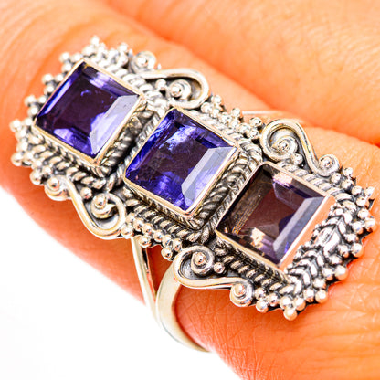 Violet Spinel Rings handcrafted by Ana Silver Co - RING112023