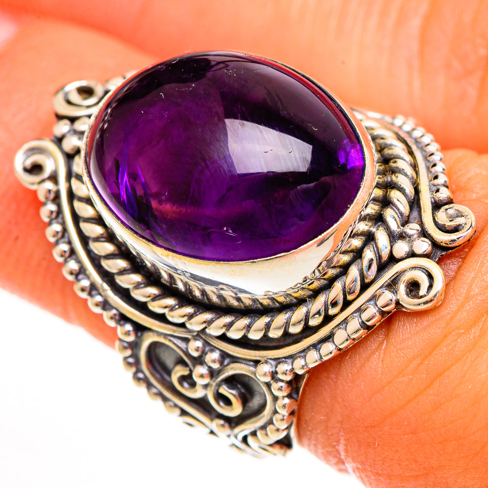 Amethyst Rings handcrafted by Ana Silver Co - RING112024