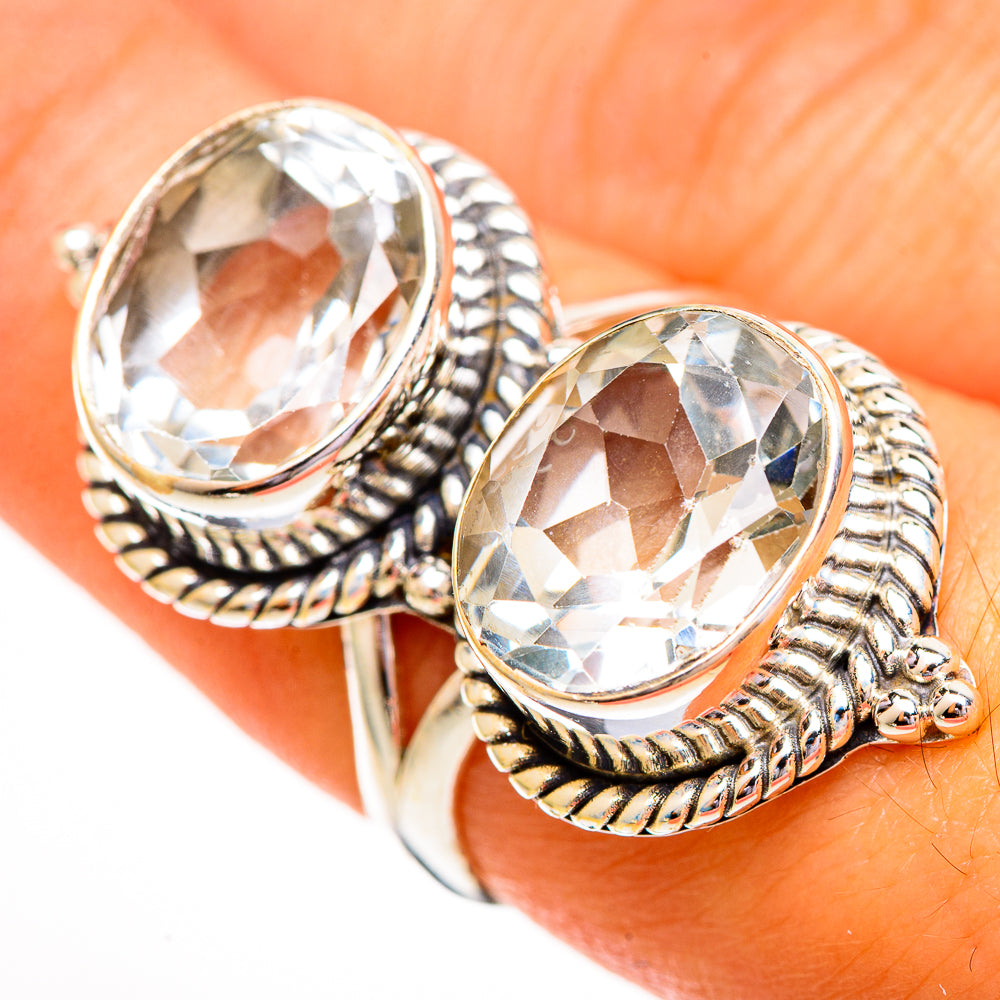 White Quartz Rings handcrafted by Ana Silver Co - RING112027