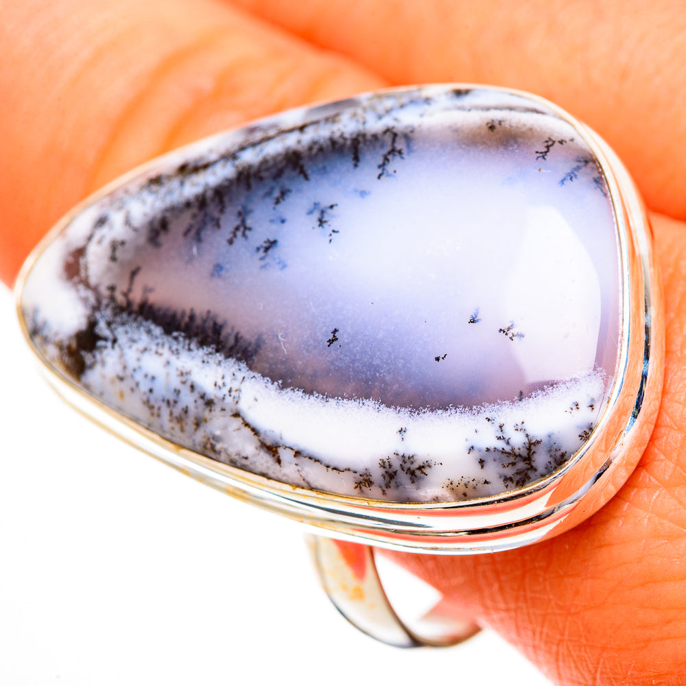 Dendritic Opal Rings handcrafted by Ana Silver Co - RING112028