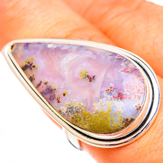 Indonesian Plume Agate Rings handcrafted by Ana Silver Co - RING112029