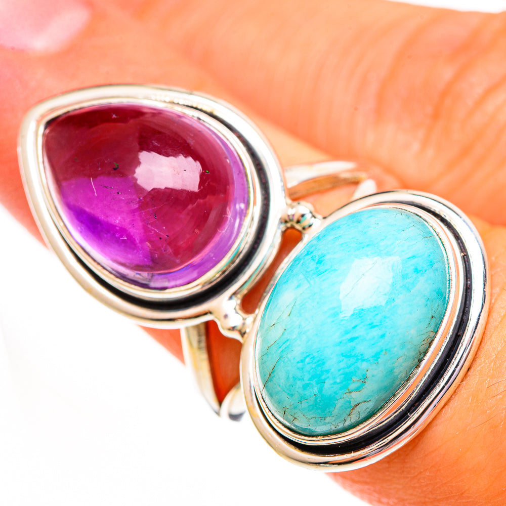 Larimar Rings handcrafted by Ana Silver Co - RING112031