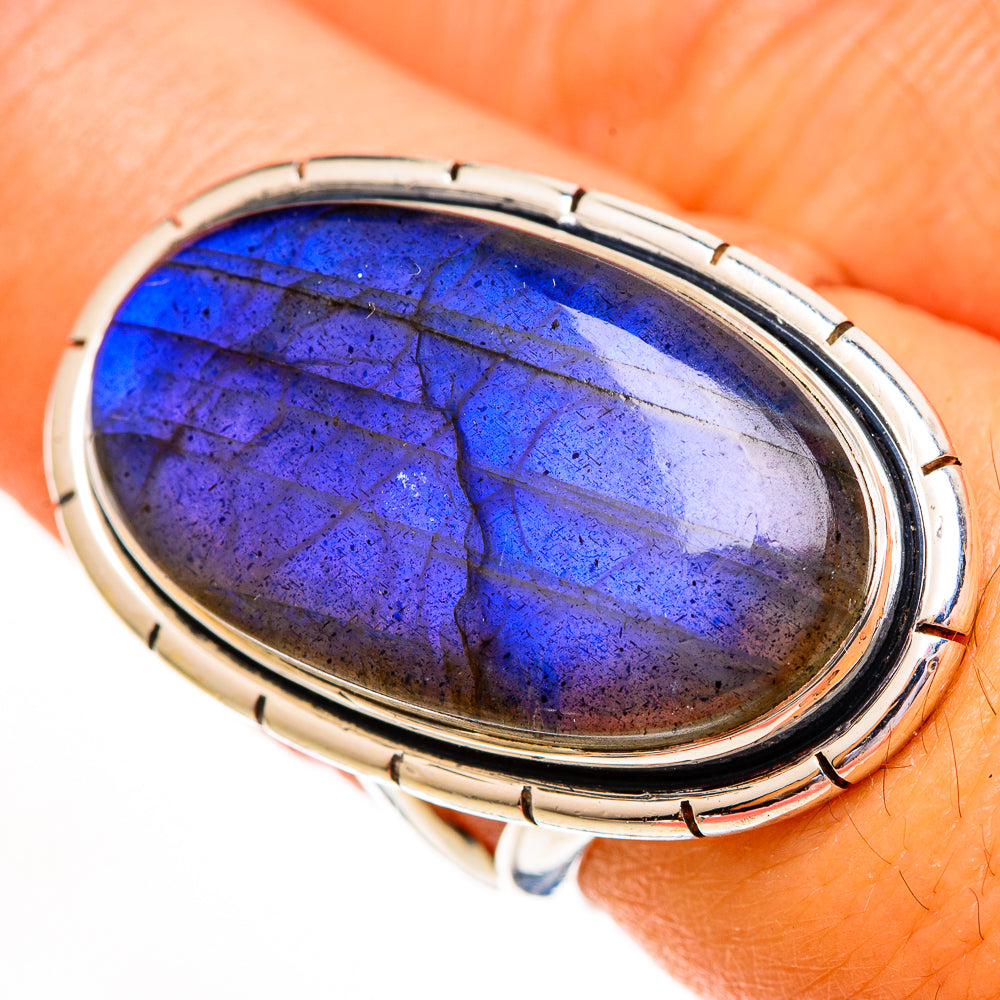 Labradorite Rings handcrafted by Ana Silver Co - RING112040