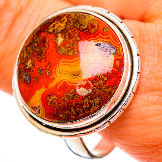 Moroccan Agate Rings handcrafted by Ana Silver Co - RING112053