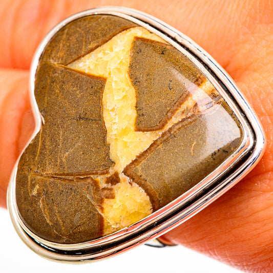 Septarian Nodule Rings handcrafted by Ana Silver Co - RING112054
