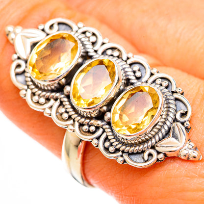 Citrine Rings handcrafted by Ana Silver Co - RING112056