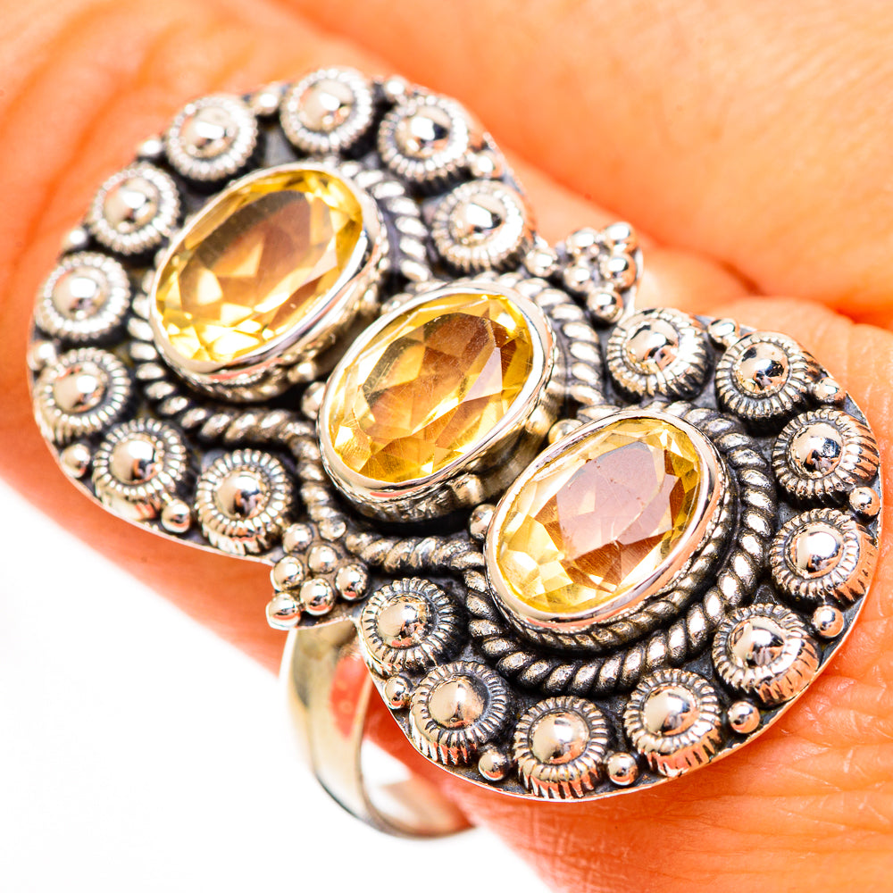 Citrine Rings handcrafted by Ana Silver Co - RING112058