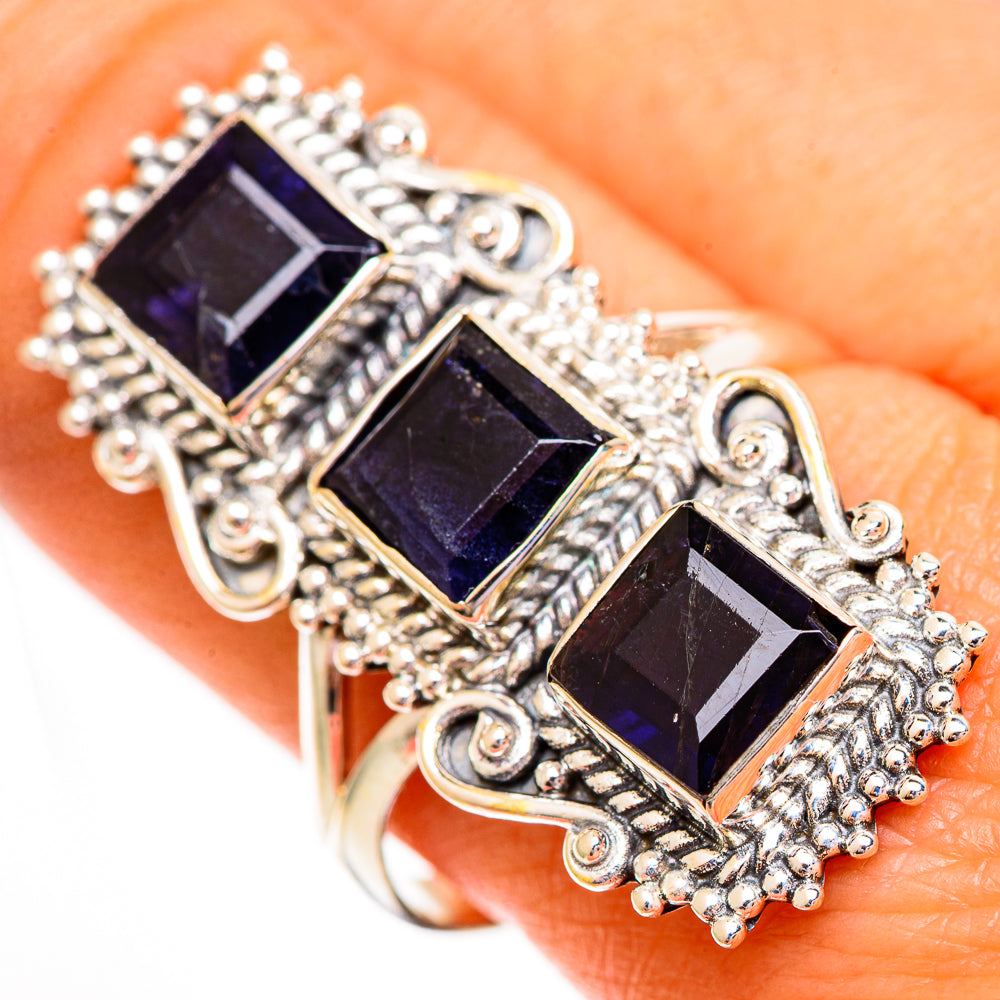 Violet Spinel Rings handcrafted by Ana Silver Co - RING112062