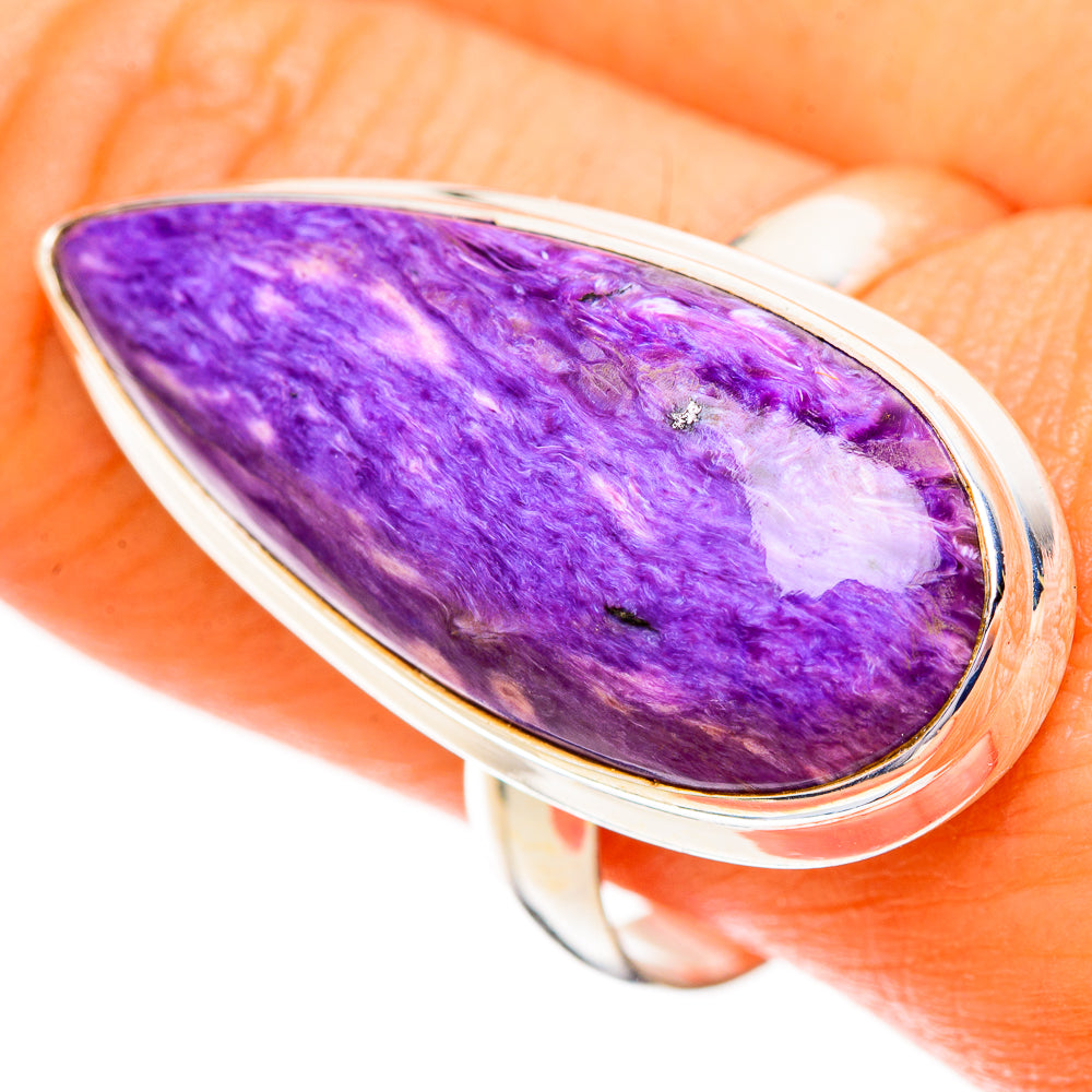 Charoite Rings handcrafted by Ana Silver Co - RING112063