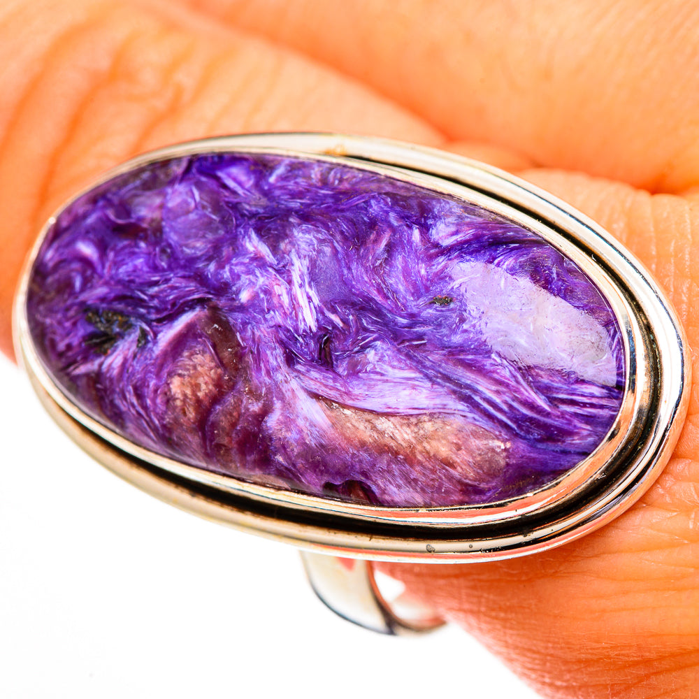 Charoite Rings handcrafted by Ana Silver Co - RING112066