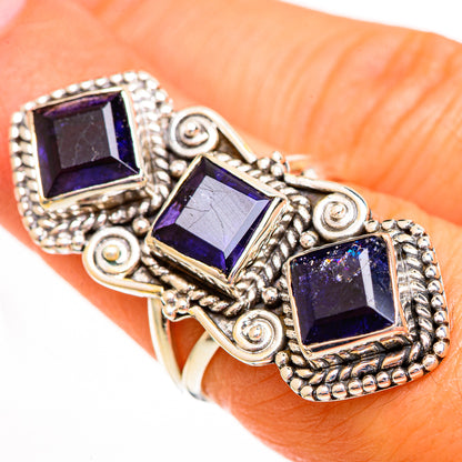 Violet Spinel Rings handcrafted by Ana Silver Co - RING112070