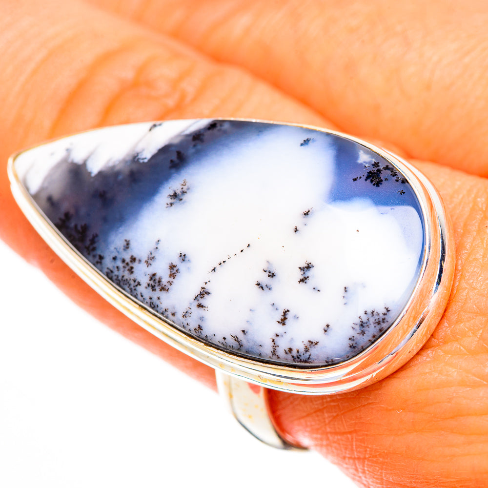 Dendritic Opal Rings handcrafted by Ana Silver Co - RING112074