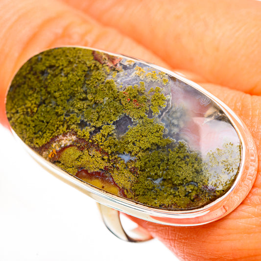 Indonesian Plume Agate Rings handcrafted by Ana Silver Co - RING112084