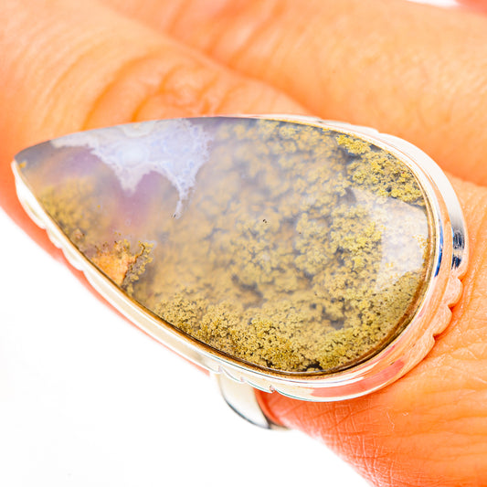 Indonesian Plume Agate Rings handcrafted by Ana Silver Co - RING112087