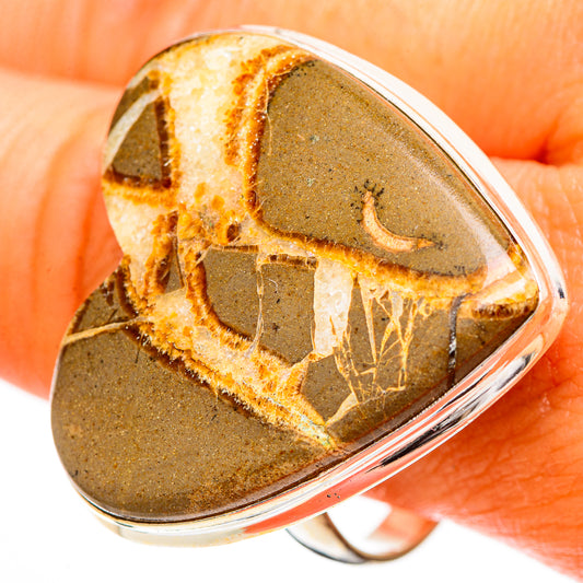 Septarian Nodule Rings handcrafted by Ana Silver Co - RING112088