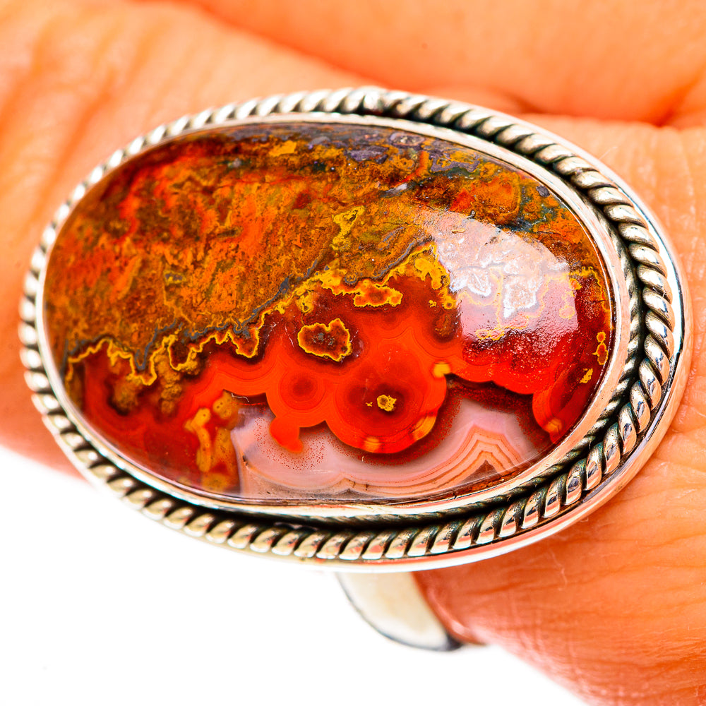 Moroccan Agate Rings handcrafted by Ana Silver Co - RING112092