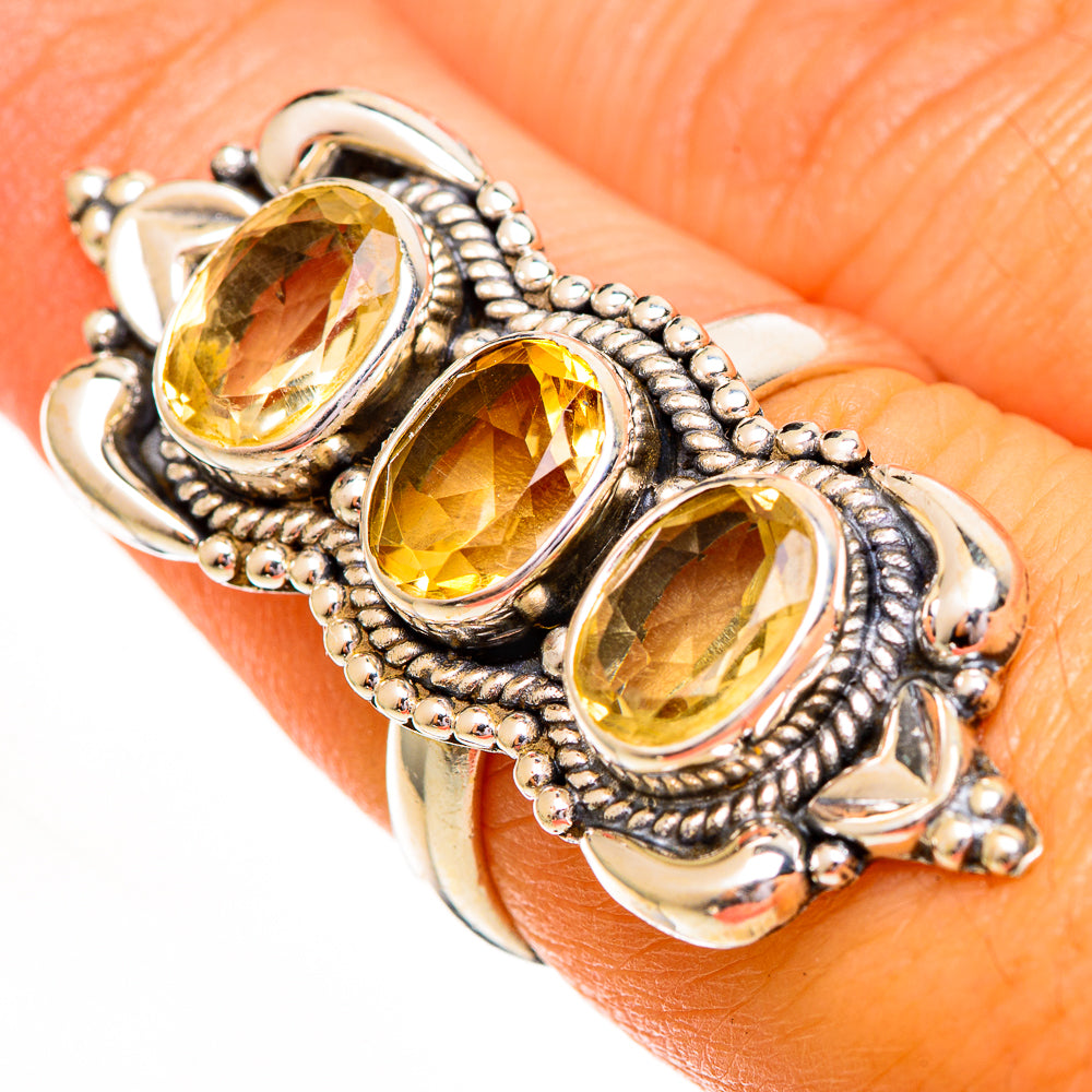 Citrine Rings handcrafted by Ana Silver Co - RING112095