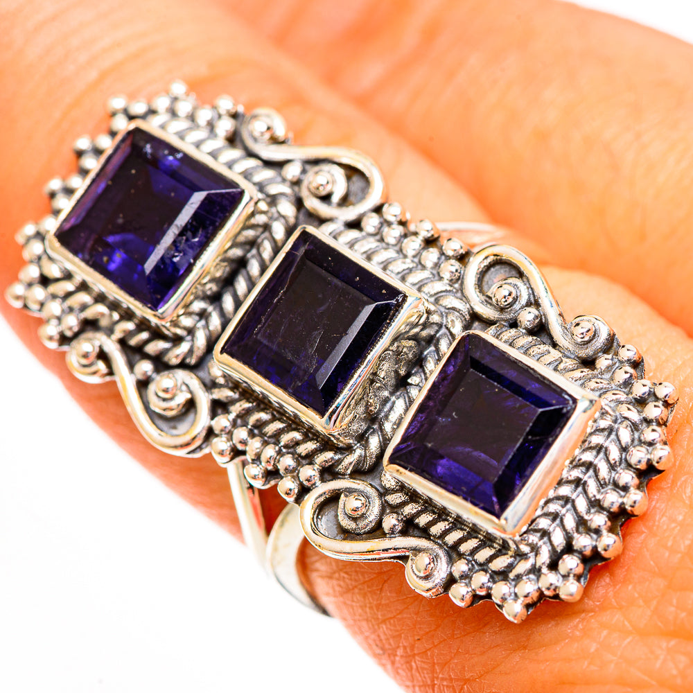 Violet Spinel Rings handcrafted by Ana Silver Co - RING112096