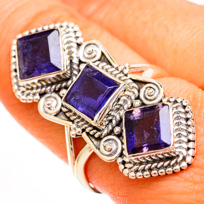 Violet Spinel Rings handcrafted by Ana Silver Co - RING112098